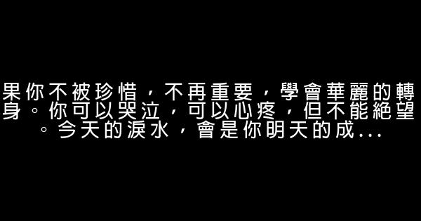 经典语录：你唯一的过错，在于你爱上的人不值得你去爱 1