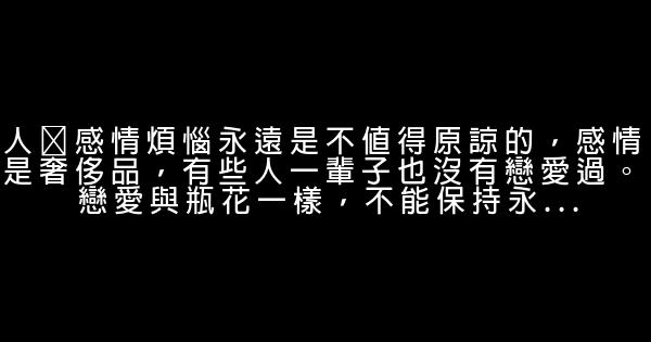 经典语录：让我花掉一整幅青春，用来寻你 0 (0)