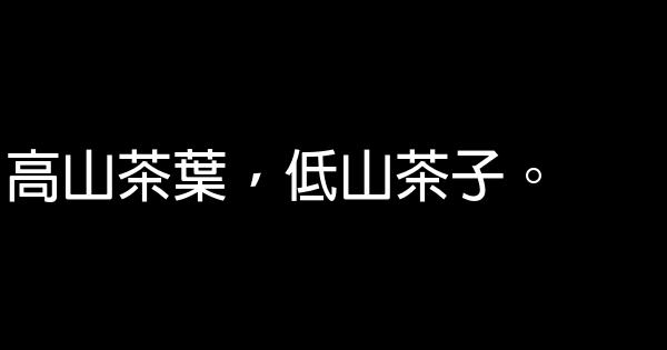 關於茶的經典語句 1