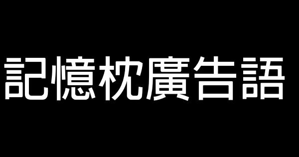 記憶枕廣告語 0 (0)