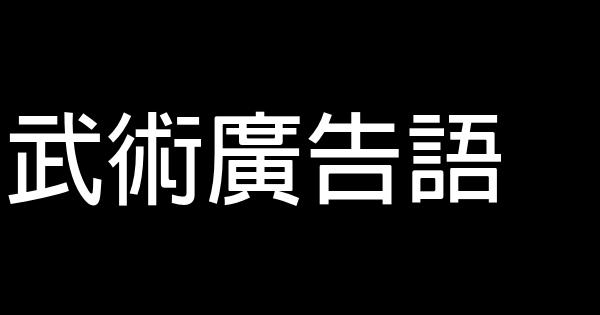 武術廣告語 0 (0)