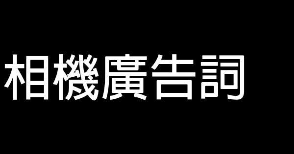 相機廣告詞 0 (0)