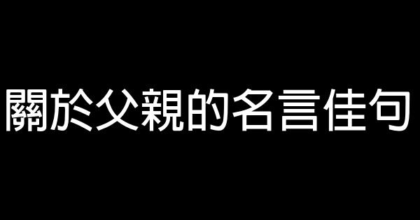 關於父親的名言佳句 假笑貓故事