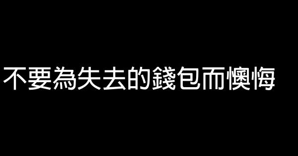 不要為失去的錢包而懊悔 0 (0)