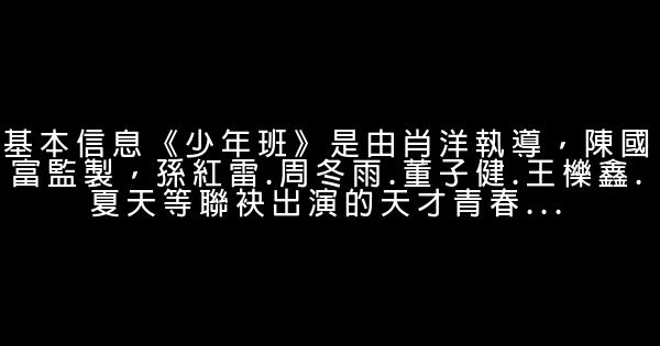 青春校园励志喜剧《少年班》 0 (0)