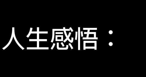 人生感悟： 0 (0)