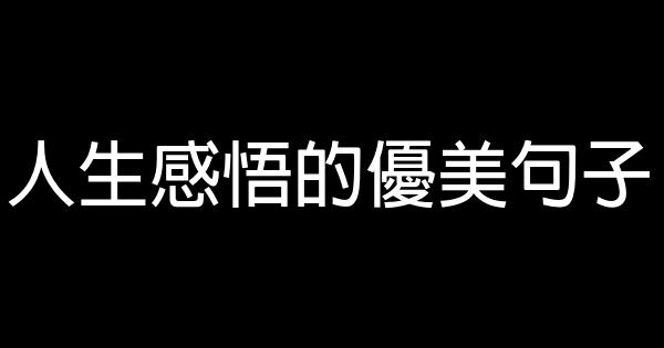 人生感悟的優美句子 0 (0)