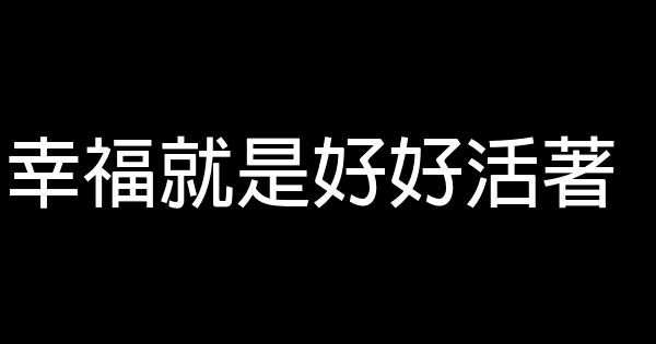 幸福就是好好活著 0 (0)