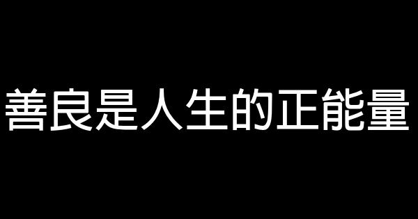 善良是人生的正能量 0 (0)