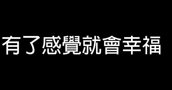 有了感覺就會幸福 1