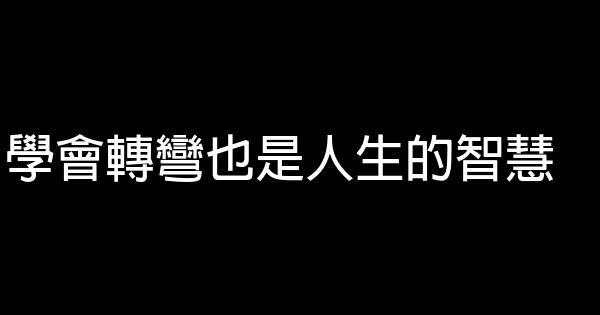 学会转弯也是人生的智慧 1