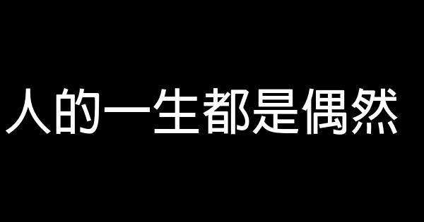 人的一生都是偶然 1