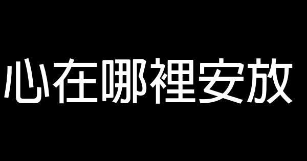 心在哪里安放 0 (0)