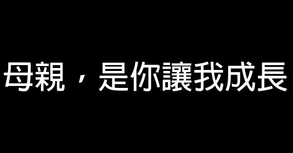 母親，是你讓我成長 0 (0)