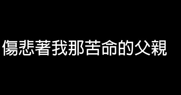 傷悲著我那苦命的父親 0 (0)