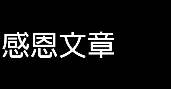 感恩文章 0 (0)