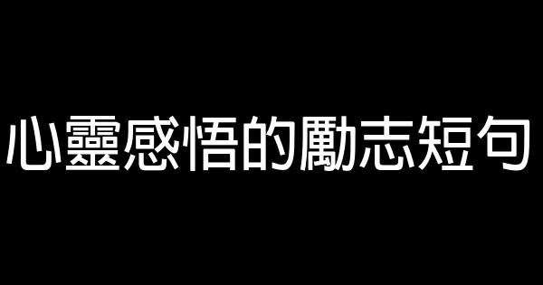 心靈感悟的勵志短句 0 (0)