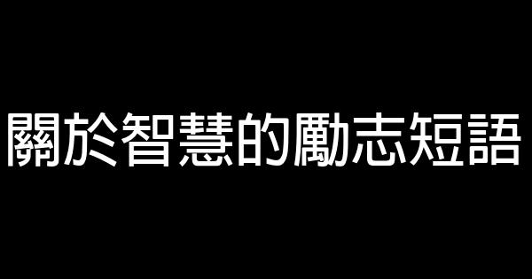 關於智慧的勵志短語 0 (0)