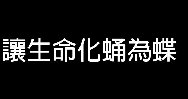 让生命化蛹为蝶 0 (0)